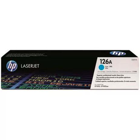 Cartucho de Toner HP 126A Ciano CE311AB Menor preço em Cartucho de Toner HP 126A Ciano CE311AB