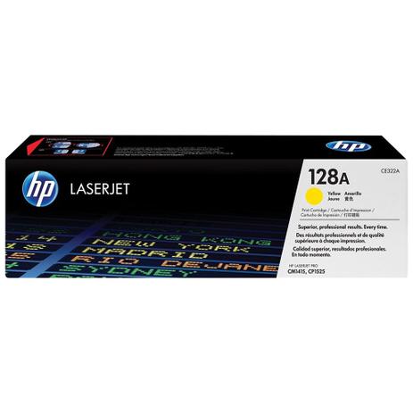 Cartucho de Toner HP 128A CE322AB p/ CM1415FN / CM1415FNW / CP1525NW Amarelo Menor preço em Cartucho de Toner HP 128A CE322AB p/ CM1415FN / CM1415FNW / CP1525NW Amarelo