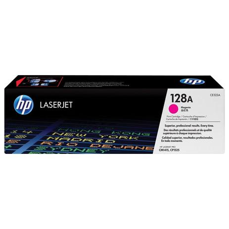 Cartucho de Toner HP 128A CE323AB p/ CM1415FN / CM1415FNW / CP1525NW Magenta Menor preço em Cartucho de Toner HP 128A CE323AB p/ CM1415FN / CM1415FNW / CP1525NW Magenta