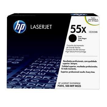 Cartucho de Toner HP 55X Preto - CE255XB Menor preço em Cartucho de Toner HP 55X Preto - CE255XB