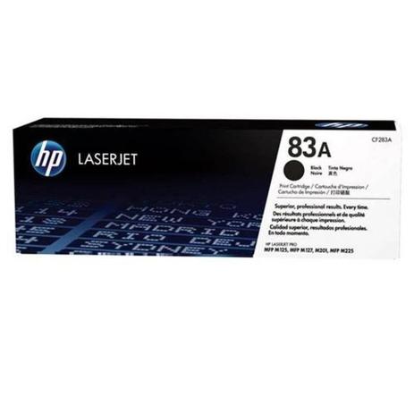 Cartucho de toner LaserJet preto HP 83A Original (CF283A) Menor preço em Cartucho de toner LaserJet preto HP 83A Original (CF283A)