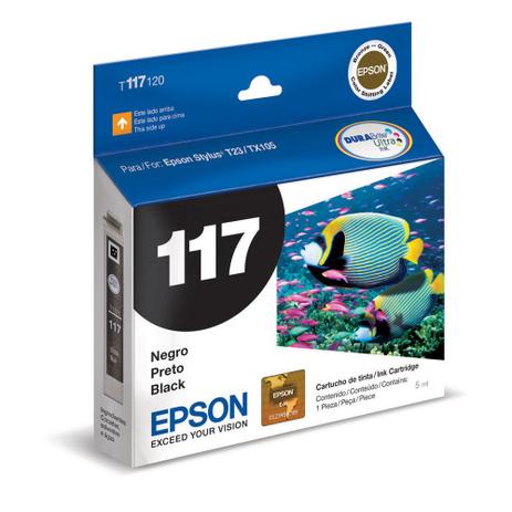 Cartucho Epson 117 Preto T117120 Menor preço em Cartucho Epson 117 Preto T117120