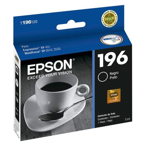 Cartucho Epson 196 Preto Ref:T196120 - XP401 / XP411 é ruim? Cartucho Epson 196 Preto Ref:T196120 - XP401 / XP411 é boa?