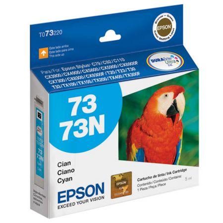Cartucho Epson (73) T073220 - ciano 360 páginas - serie C79/C3900/CX4900/CX5900/CX6900 Menor preço em Cartucho Epson (73) T073220 - ciano 360 páginas - serie C79/C3900/CX4900/CX5900/CX6900