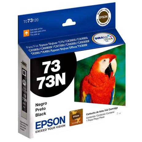 Cartucho Epson Preto T073120-BR Menor preço em Cartucho Epson Preto T073120-BR