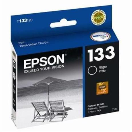 Cartucho Epson Preto T133120-BR Menor preço em Cartucho Epson Preto T133120-BR