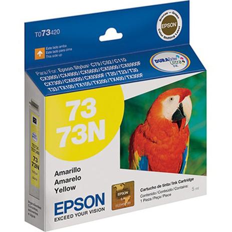 Cartucho Epson T073420 TO734N TO734 734 Amarelo para c79 C92 c110 cx5600 tx300 cx4900 T24 T33 Menor preço em Cartucho Epson T073420 TO734N TO734 734 Amarelo para c79 C92 c110 cx5600 tx300 cx4900 T24 T33