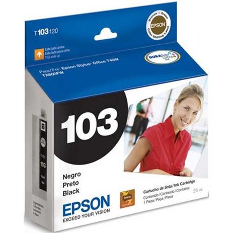 Cartucho Epson T40W TX600FW TX550W T103120 Preto 25ml Menor preço em Cartucho Epson T40W TX600FW TX550W T103120 Preto 25ml