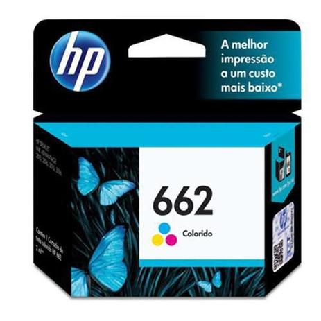 Cartucho hp 662 colorido - cz104ab Menor preço em Cartucho hp 662 colorido - cz104ab