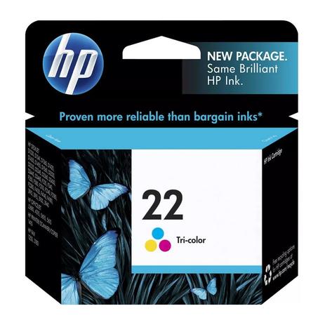 Cartucho Hp C9352-Ab 22 Color 6ml Menor preço em Cartucho Hp C9352-Ab 22 Color 6ml