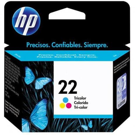 Cartucho Impressora Hp Deskjet 22 C9352ab Colorido 6ml Menor preço em Cartucho Impressora Hp Deskjet 22 C9352ab Colorido 6ml