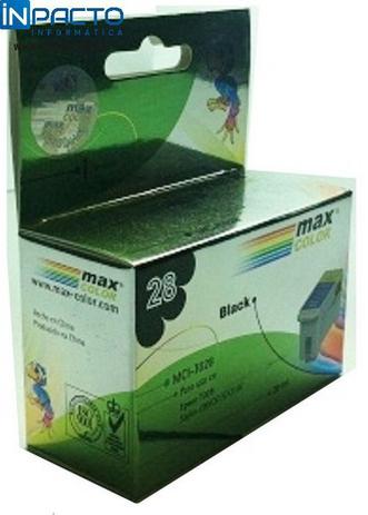 Cartucho maxcolor comp epson to28 preto Menor preço em Cartucho maxcolor comp epson to28 preto