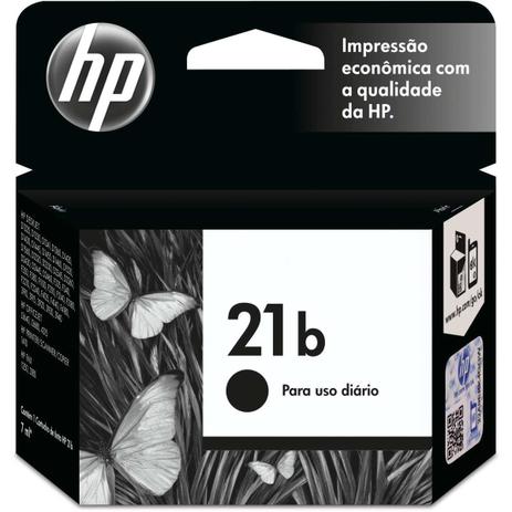 Cartucho Original HP 21B Preto Everyday INKJET Menor preço em Cartucho Original HP 21B Preto Everyday INKJET