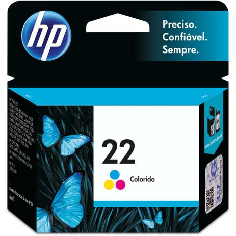 Cartucho Original HP 22 Colorido INKJET Menor preço em Cartucho Original HP 22 Colorido INKJET
