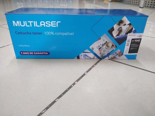 Cartucho toner 100 compativel preto modelo mlt-d104s ct104s multilaser - Multlaser Menor preço em Cartucho toner 100 compativel preto modelo mlt-d104s ct104s multilaser - Multlaser