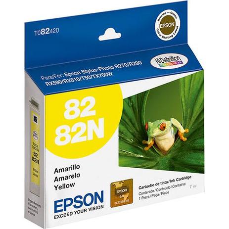 Cartucho yellow to82420 82/82n r270 epson Menor preço em Cartucho yellow to82420 82/82n r270 epson