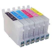Cartuchos recarregáveis epson r220 r320 r340 rx620 com chip full - Inkfast Menor preço em Cartuchos recarregáveis epson r220 r320 r340 rx620 com chip full - Inkfast