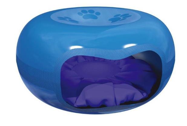 Casa Cama Para Gato Formato De Donuts Rosquinha Azul Mecpet Menor preço em Casa Cama Para Gato Formato De Donuts Rosquinha Azul Mecpet