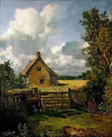 Casa no Campo de Trigo - John Constable - Tela 50x61 Para Quadro - Santhatela Menor preço em Casa no Campo de Trigo - John Constable - Tela 50x61 Para Quadro - Santhatela