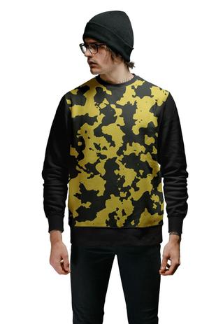 Casaco de Moletom Careca Camuflado Amarelo Camou - Di Nuevo - Casaco Masculino - Magazine Luiza