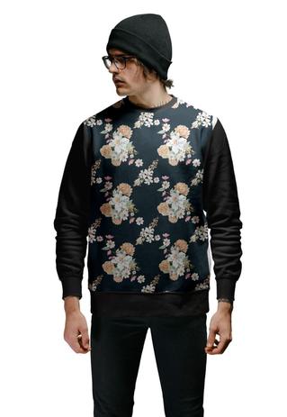 floral moletom com capuzs for men
