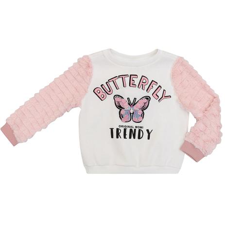 Casaco Infantil Momi Moletom Butterfly Menor preço em Casaco Infantil Momi Moletom Butterfly