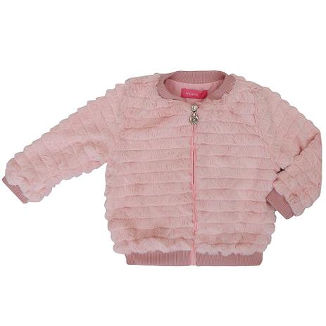 Casaco Infantil Momi Pelo Rosa Claro Menor preço em Casaco Infantil Momi Pelo Rosa Claro