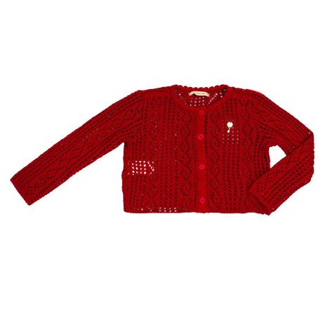 Casaco Infantil Tricot Vermelho - 1+1 Menor preço em Casaco Infantil Tricot Vermelho - 1+1