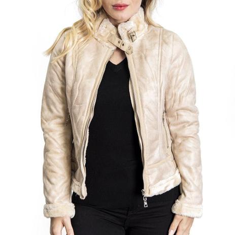 casaco peluciado feminino