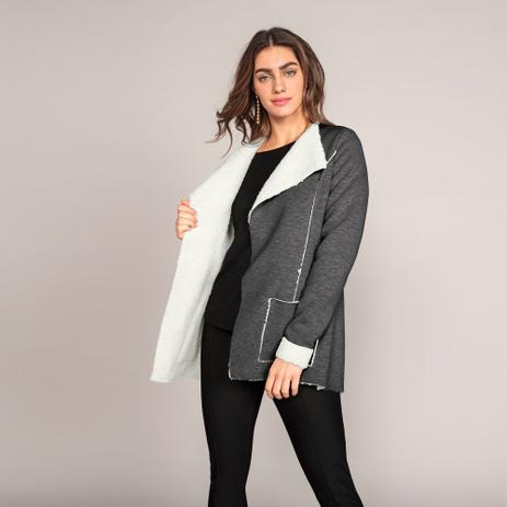 casaco peluciado feminino