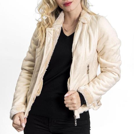 casaco peluciado feminino