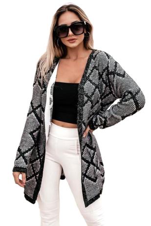 cardigan em trico feminino