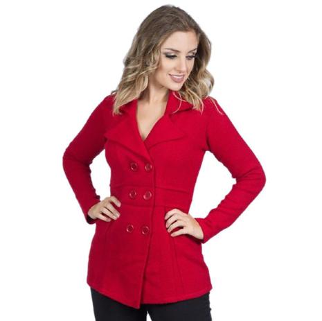 casaco trench coat feminino vermelho