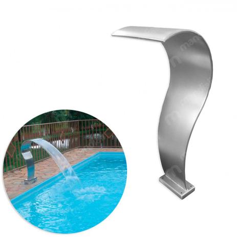 Cascata para Piscina High Tech Media em Aco Inox Lamina D Agua: 400 Mm  Inox Alianca - Inox aliança é boa?