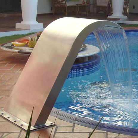 Cascata para piscina iguaçu jr pratic sodramar aço inox - D3 equipamentos Menor preço em Cascata para piscina iguaçu jr pratic sodramar aço inox - D3 equipamentos