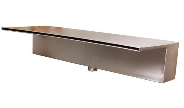 Cascata Piscina Embutir Aço Inox Escovado Lamina Longa 100cm - Cascata e lazer Menor preço em Cascata Piscina Embutir Aço Inox Escovado Lamina Longa 100cm - Cascata e lazer