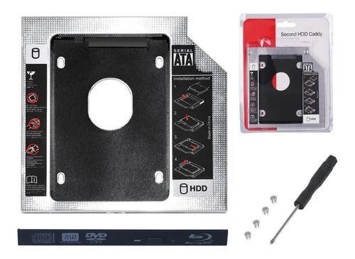 Case Adaptador Caddy 9,5mm Dvd P/segundo Hd Ou Ssd 2.5 Sata - Nova Voo Menor preço em Case Adaptador Caddy 9,5mm Dvd P/segundo Hd Ou Ssd 2.5 Sata - Nova Voo