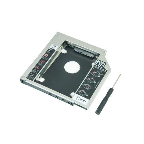 Case Adaptador Universal 9.5mm - Segundo HD SSD Sata no Notebook - Caddy - Bringit Menor preço em Case Adaptador Universal 9.5mm - Segundo HD SSD Sata no Notebook - Caddy - Bringit