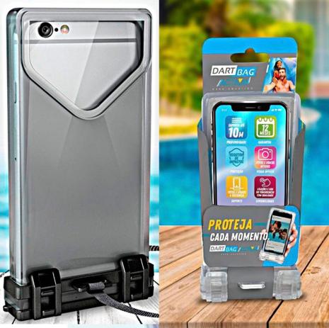 Case Bolsa A Prova Dagua Dartbag Para Motorola Samsung Etc - Capinha de  Celular - Magazine Luiza