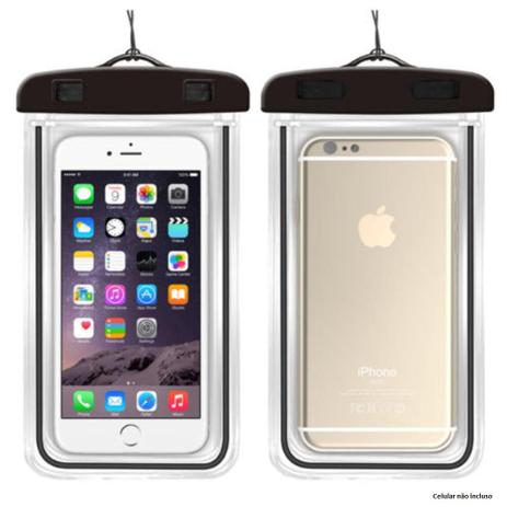 Case Bolsa Estanque Capa à Prova D'água Universal Preto Kimaster - Capinha  de Celular - Magazine Luiza