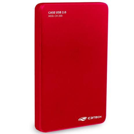 Case C3 Tech p/ HD 2.5 Vermelho - CH-200RD - C3TECH Menor preço em Case C3 Tech p/ HD 2.5 Vermelho - CH-200RD - C3TECH