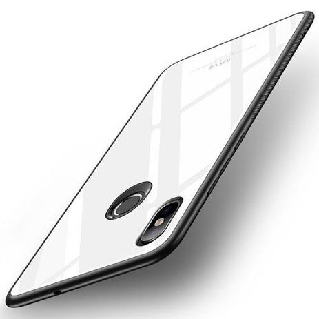 Case Msvii Vidro Temperado Xiaomi Mi8 - Branco Menor preço em Case Msvii Vidro Temperado Xiaomi Mi8 - Branco