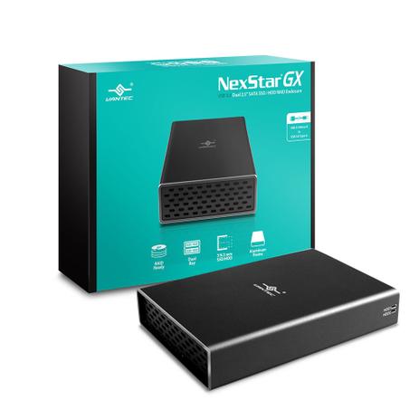 Case para dual hd/ssd 2,5” com raid nexstar gx - nst-272s3-bk vantec - 541 Menor preço em Case para dual hd/ssd 2,5” com raid nexstar gx - nst-272s3-bk vantec - 541
