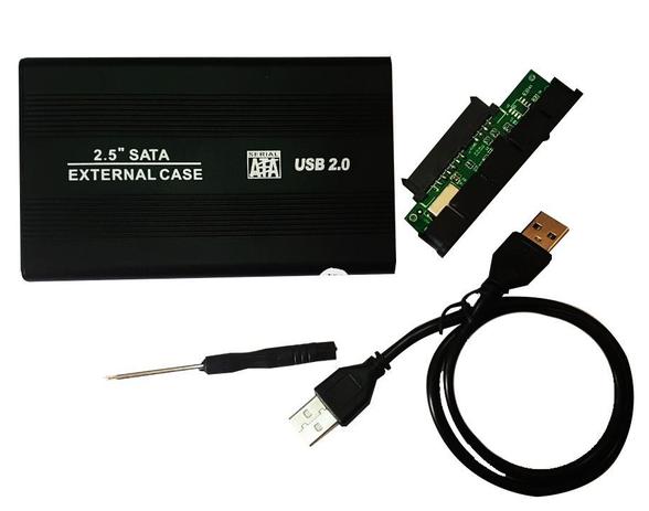 Case Para Hd Externo 2.5 Sata Notebook Usb 2.0 Preto - Oem Menor preço em Case Para Hd Externo 2.5 Sata Notebook Usb 2.0 Preto - Oem