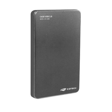Case Para Hd Externo Cinza 2,5 Pol Usb 2.0 CH-200gy C3 Tech Menor preço em Case Para Hd Externo Cinza 2,5 Pol Usb 2.0 CH-200gy C3 Tech