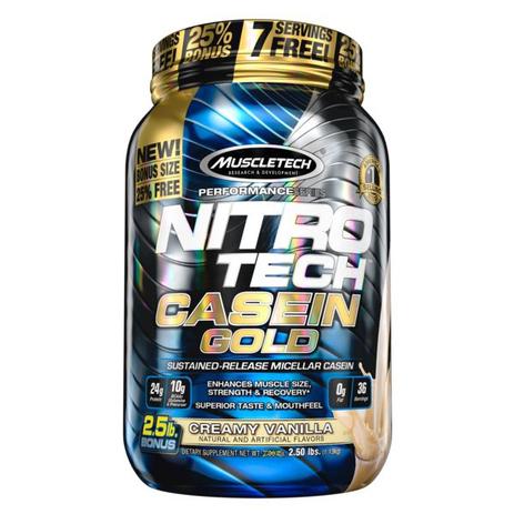 Caseína Gold Nitro Tech 1,15kg - Muscletech Menor preço em Caseína Gold Nitro Tech 1,15kg - Muscletech