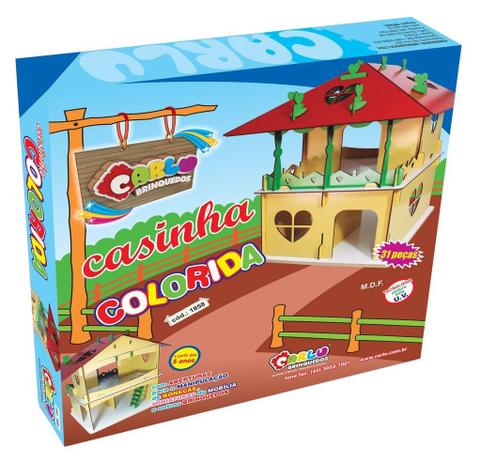 Casinha Colorida Em Mdf 31 Peças Caixa De - Carlu é boa?