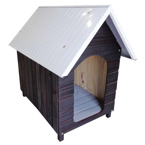 Casinha Para Cachorro - Telhado Galvanizado - Pequena - Tabaco - Indústria beethoven agropet Menor preço em Casinha Para Cachorro - Telhado Galvanizado - Pequena - Tabaco - Indústria beethoven agropet