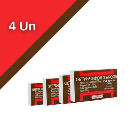 Castanha da Índia Comp 60dr Makrofarma Kit C/4 Un Menor preço em Castanha da Índia Comp 60dr Makrofarma Kit C/4 Un