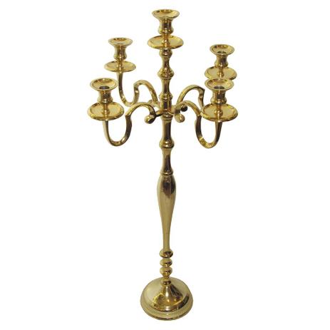Castiçal Clássico em Alumínio 5 Velas Folheado a Ouro - Prime home decor Menor preço em Castiçal Clássico em Alumínio 5 Velas Folheado a Ouro - Prime home decor